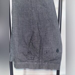 Banana Republic Gray Plaid Cotton Chinos